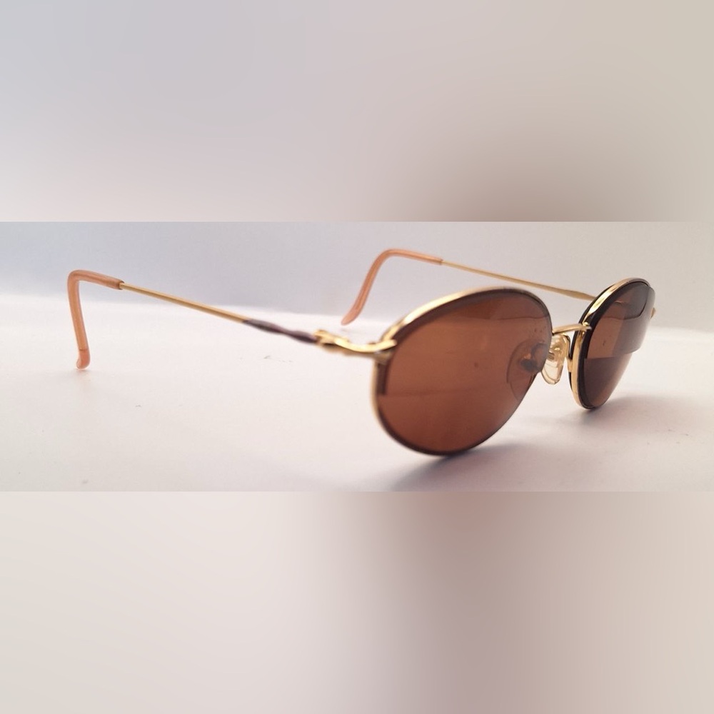 Catherine Deneuve CD-119 Gold Bronze Oval Sunglasses Frames Only